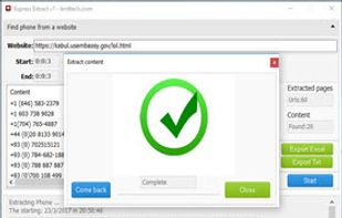 Email &amp; Phone Number Extractor screenshot 1