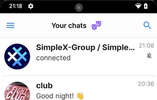 SimpleX Chat screenshot 1