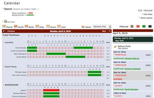 Shiftboard screenshot 1