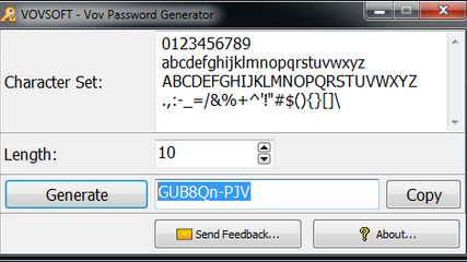 Vov Password Generator screenshot 1