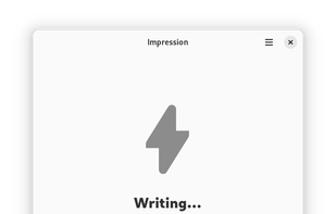 Impression (GTK) screenshot 2