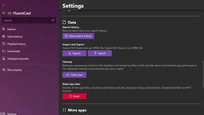 You can import and export your podcast library with OPML files, compatible with dozens of other podcast apps