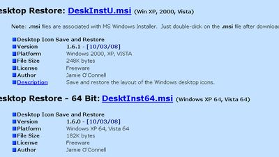 Available for Win 2000 32 bit, Win XP + Vista (32 + 64 bit)