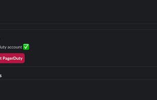 Screen after integration with PagerDuty