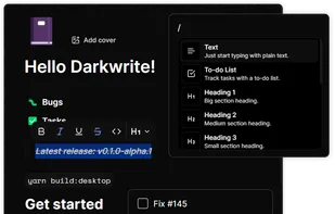 Darkwrite screenshot 1