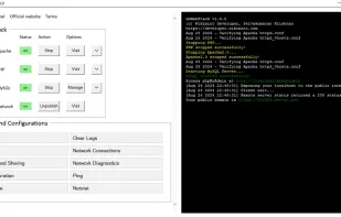 WmWebStack GUI interface for Windows