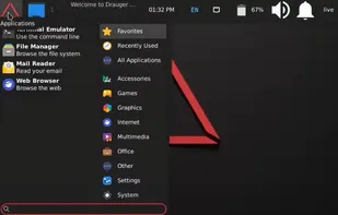 Drauger OS screenshot 1