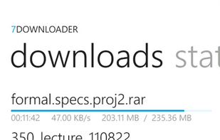 7Downloader screenshot 1