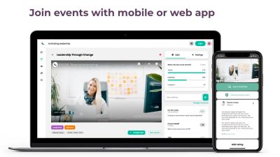 Your event is accessible from both desktops and mobile phones
