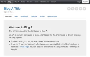 b2evolution screenshot 2
