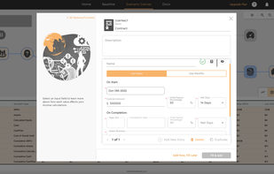 Example Contract Event - containing business logic for simulating common Contract terms.