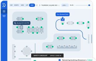 Allow your users to view availability and book directly from a live, intuitive, interactive map. Custom designed to perfectly match your layout, maps take the booking experience to the next level. Amaze your users with a complete visual of your space!