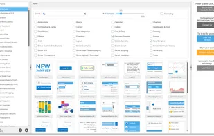 The SmartClient Showcase displaying live examples of grids, forms, charts, and data-bound components that developers use to create large-scale web applications.