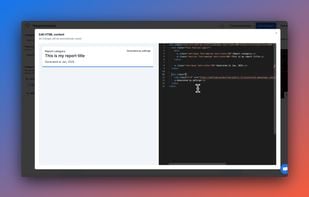 HTML editor