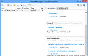 Revealer Keylogger screenshot 1