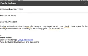Just Not Sorry -- the Gmail Plug-in screenshot 1