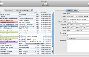 Tagger supports editing Finder labels.