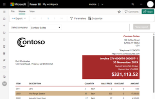 Microsoft Power BI screenshot 1