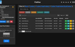 FileRise screenshot 1