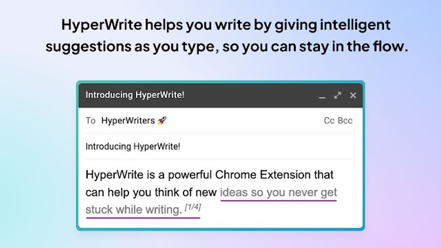 Hyperwrite helps you write with confidence and get your work done