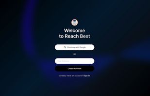 Reach Best Welcome Page
