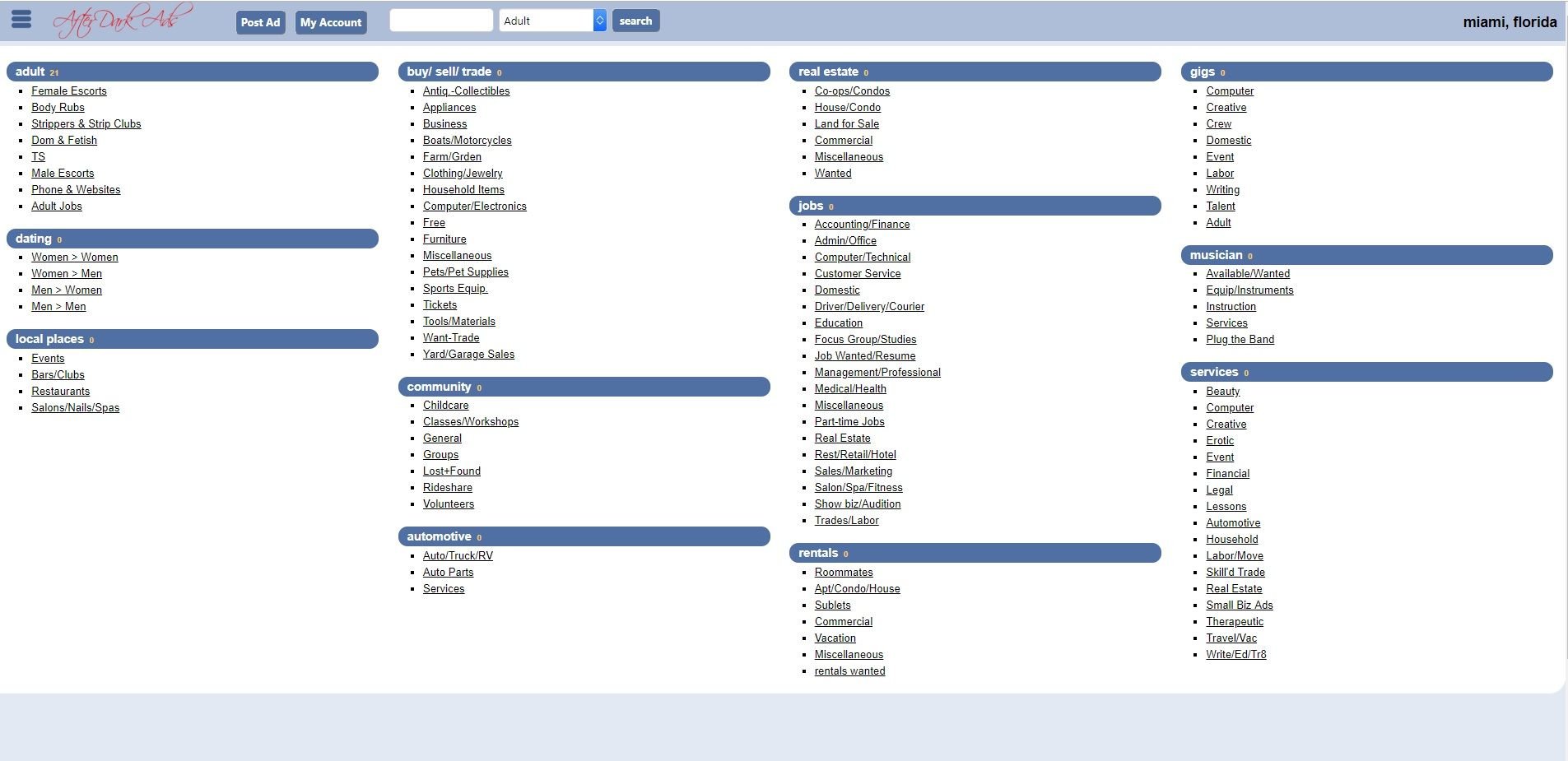 afterdarkads.com: Adult classifieds and backpage alternative. |  AlternativeTo