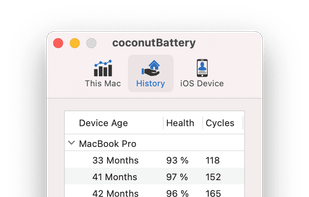 CoconutBattery 3 screenshot 2