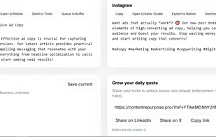 ContentRepurpose screenshot 1