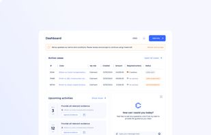 Application interface - Casecraft AI
