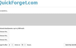 QuickForget screenshot 1
