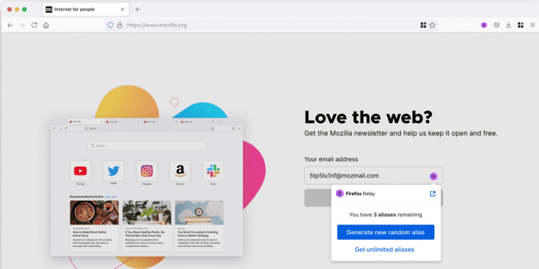 Firefox Relay will allow you to organize emails and create aliases in a second using the new browser addons