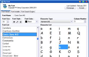Fahmy Font Viewer screenshot 1