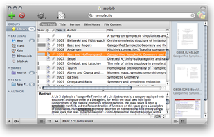 BibDesk screenshot 1