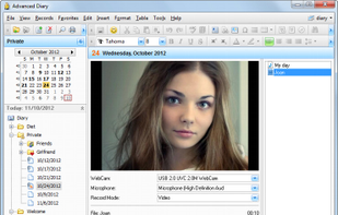 Advanced diary screenshot 2