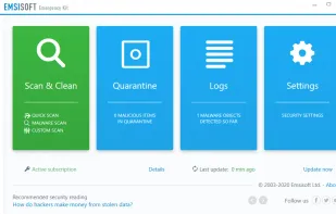 Emsisoft Emergency Kit screenshot 1