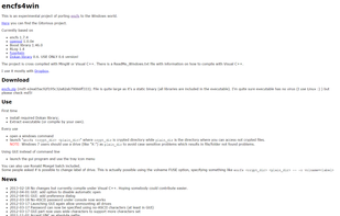 Encfs4win's homepage