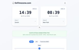 GoTimezone.com screenshot 1