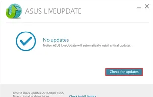 ASUS Live Update screenshot 1