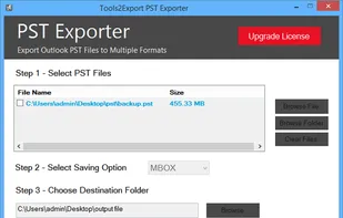 ToolstoExport PST Exporter screenshot 2