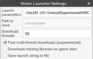 Vortex Minecraft Launcher screenshot 1