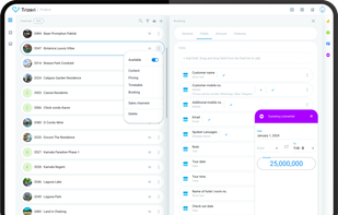 Tailor your Booking module to work for you, without any development help, automate manual work, and easily track all contact interactions