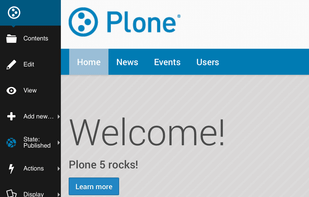 Plone screenshot 1