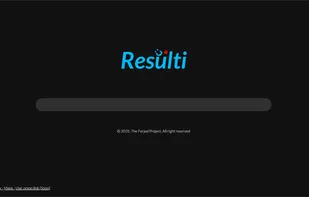 Homepage of Resulti