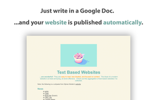 Don't worry about technical details, we publish the website with a simple URL for you.