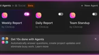 ClickUp introduces Autopilot Agents for automated AI reports and standups image
