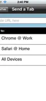 SendTab screenshot 2