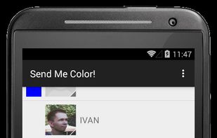list of your contacts with color statuses