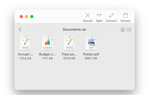 With Archiver, you can take a sneak peek and preview archives. Say goodbye to extracting all files just to see what's inside and archive!