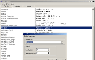 Font Glancer screenshot 1