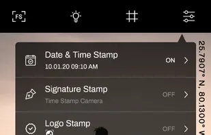 Timestamp camera screenshot 1